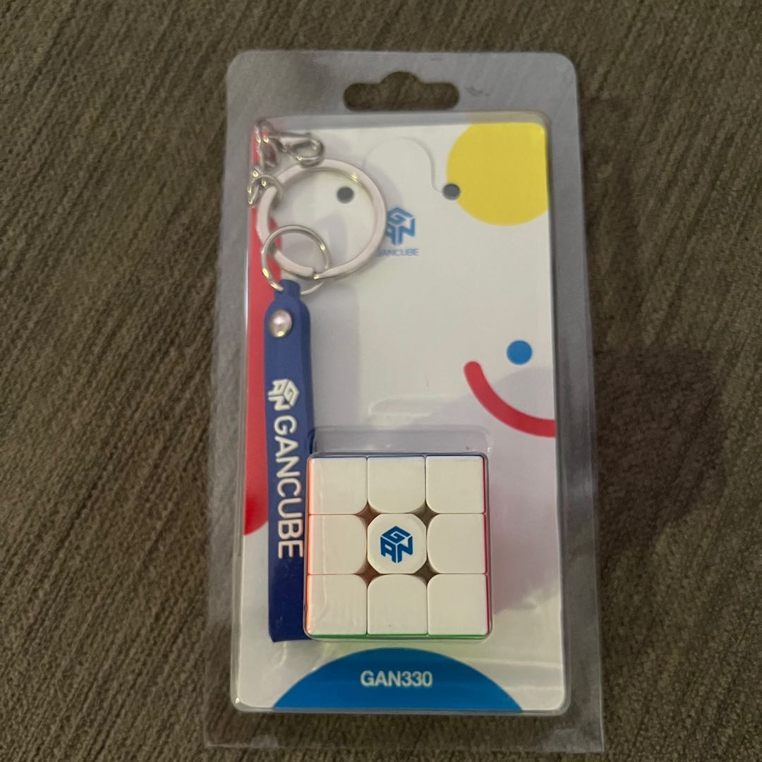 GAN 330 3x3 Speed cube keychain (rubiks cube), Hobbies & Toys, Toys