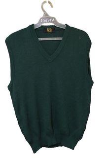 green knitted vest