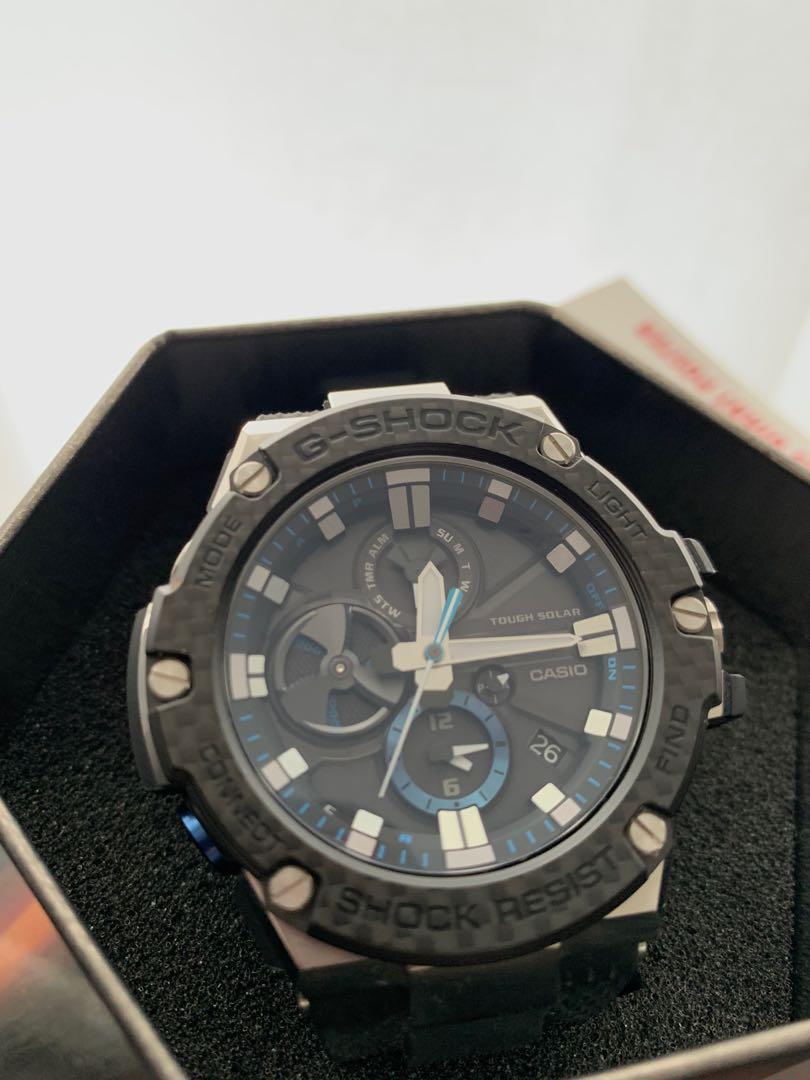 G Shock GATB100XA 1A Silver carbon fiber bezel