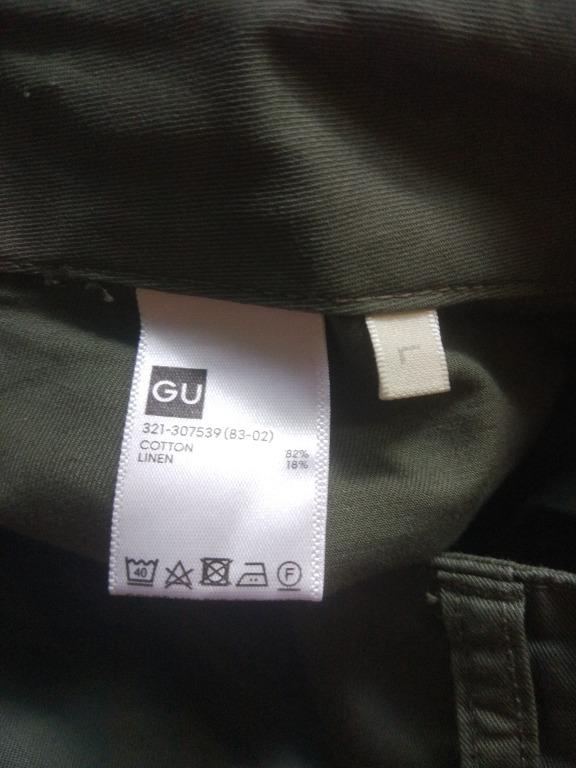 GU Baker pant 34 actual (Category: Trousers) located in Pasay City. Submitted by denimdude.ph (Listing ID 1146029932, Image 3). Description: altered length.