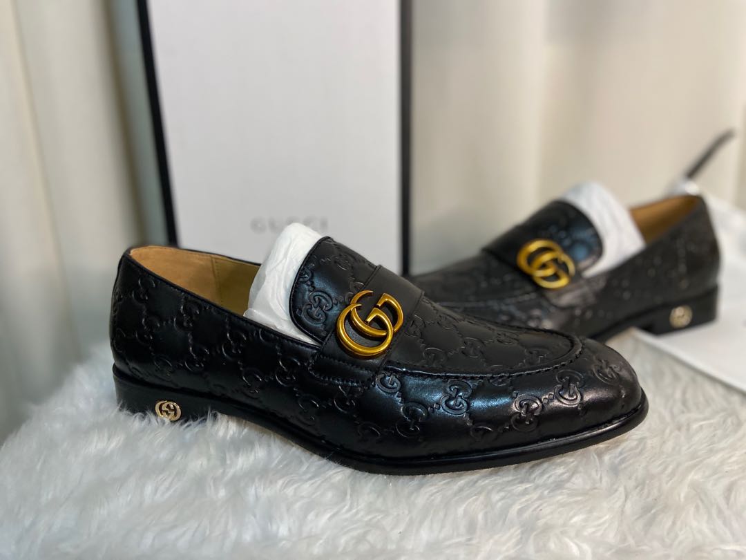 Gucci GG black men's loafers 👞 dress shoes preorder, Luxury, Sneakers &  Footwear on Carousell
