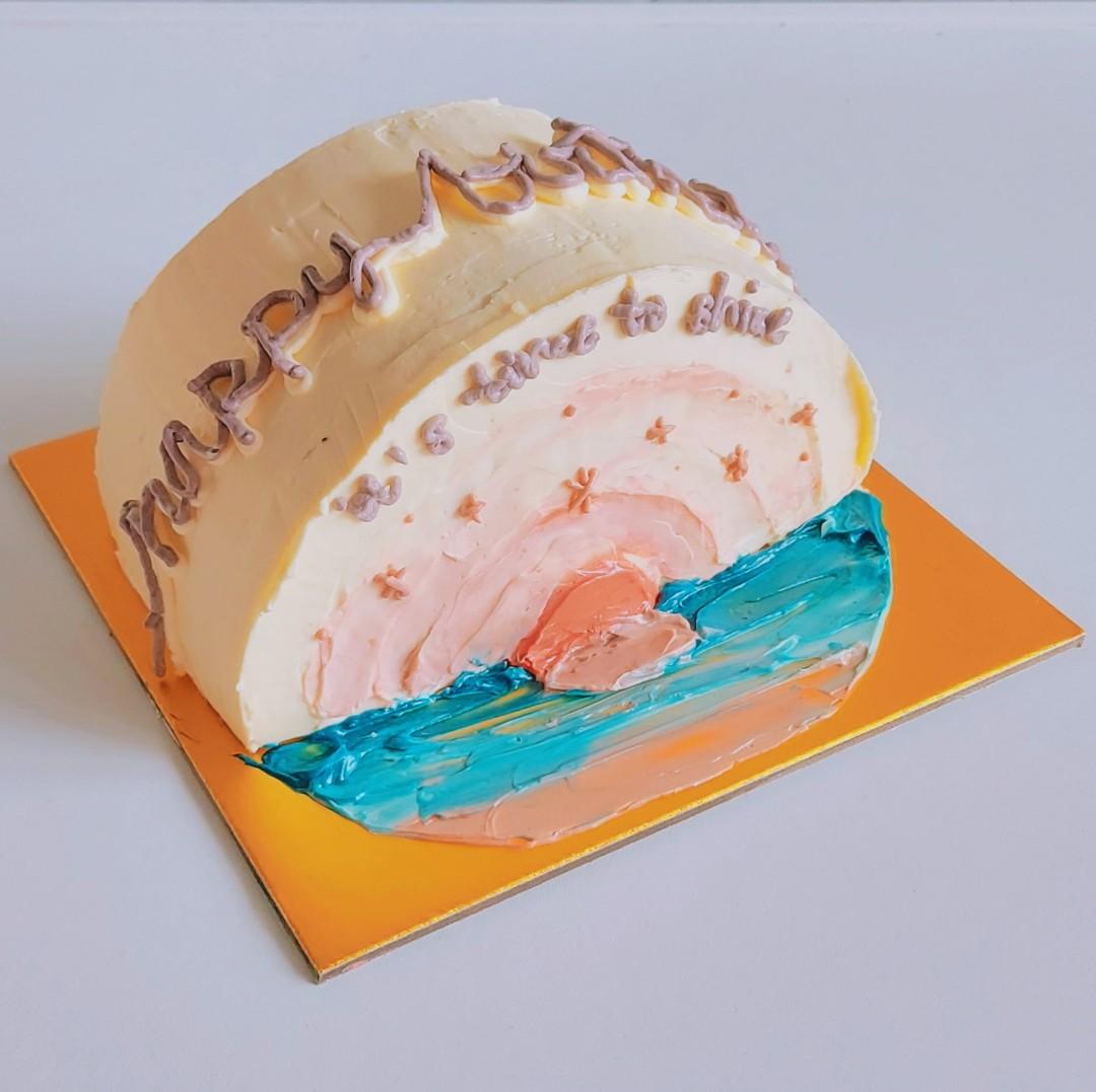 Half Birthday Cake -Celebrating Sweets