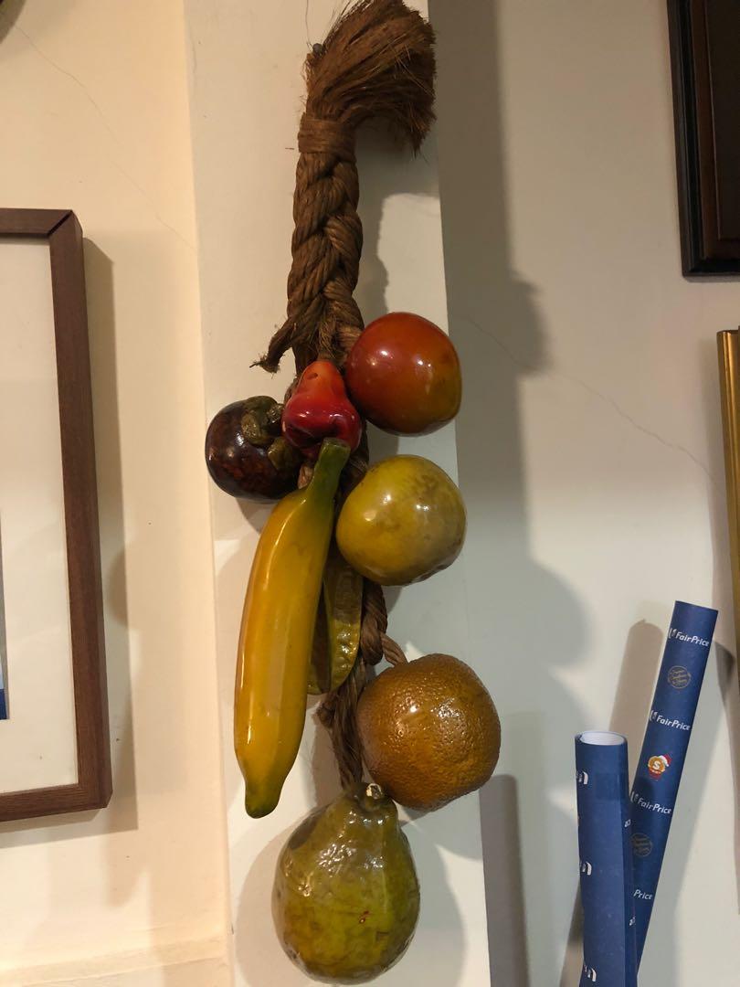Hanging fruits and vegetables decor, Furniture & Home Living, Home