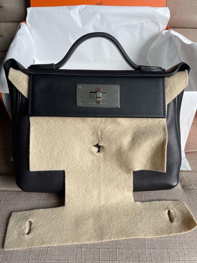 Hermès Kelly 24/24 21 Black GHW - Kaialux