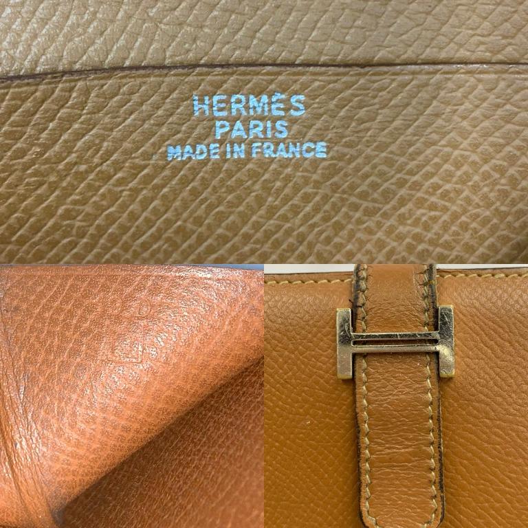 aksesoris dompet Hermes Bearn Wallet Orange Stamp O