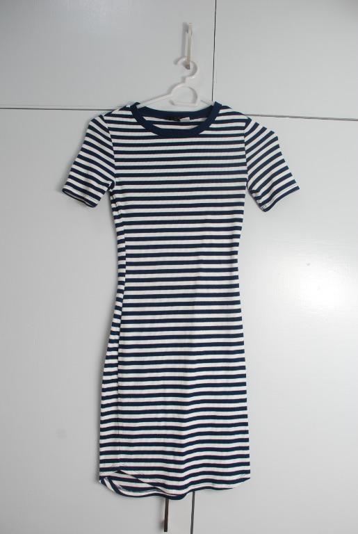 H&m striped bodycon dress shop