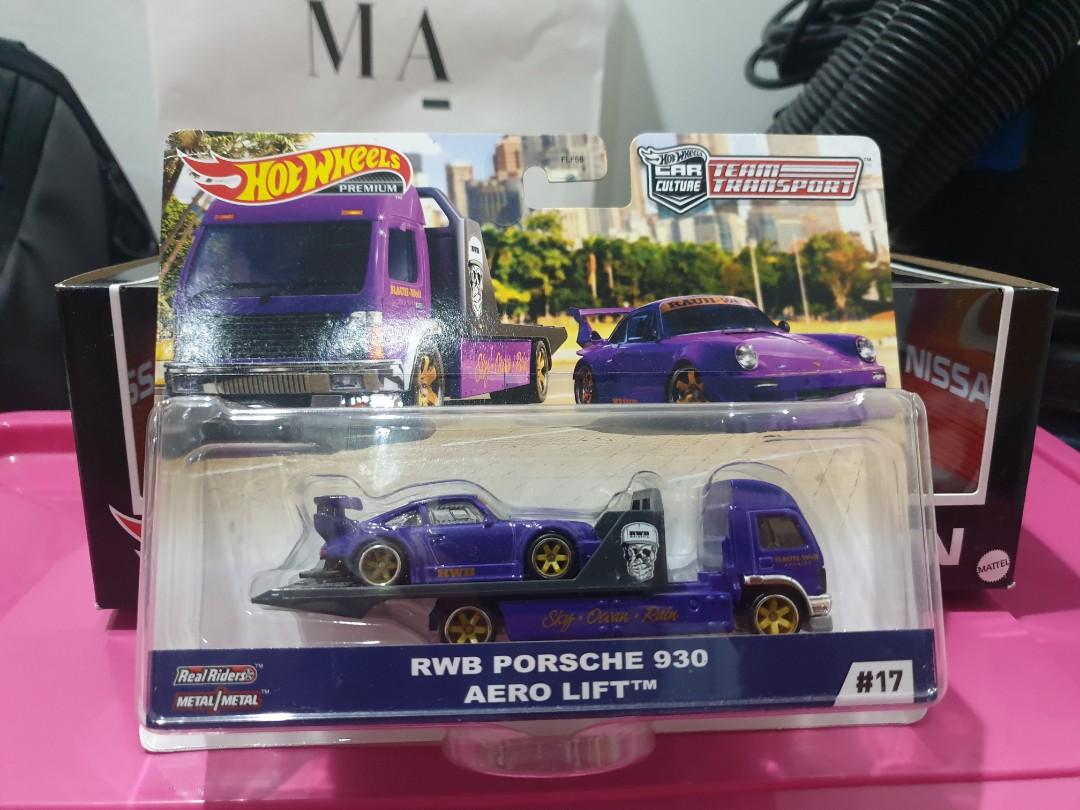 HOT WHEELS TEAM TRANSPORT RWB PORSCHE 930 AERO LIFT, Hobbies 