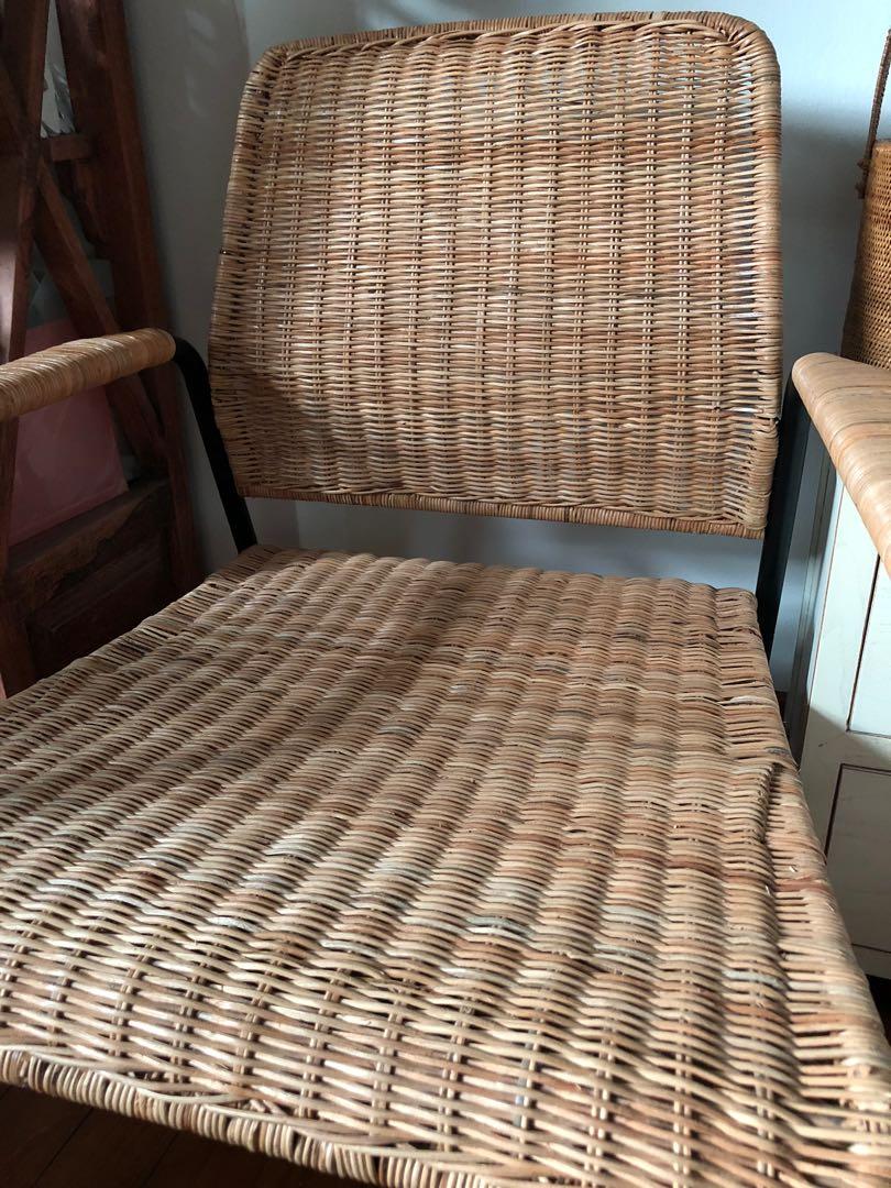 Quick Sale IKEA Ulriksberg rattan armchair, Furniture & Home Living
