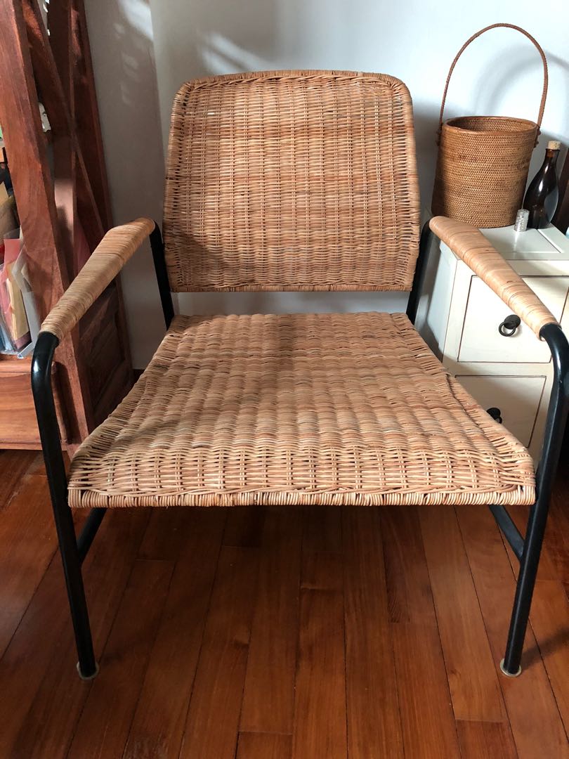 Quick Sale IKEA Ulriksberg rattan armchair, Furniture & Home Living