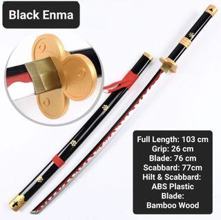 Pure Blades One Piece Zoro Enma (BLACK) Samurai Sword