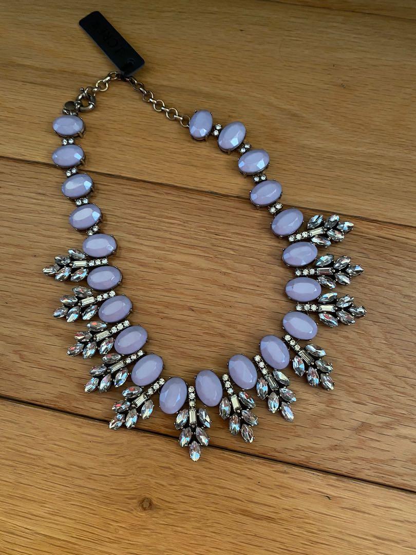 J. Crew | Purple \u0026 Silver Chunky 