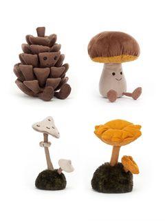 Jellycat Amuseable Pine Cone Toadstool Wild Nature Mushroom Hobbies Toys Toys Games On Carousell