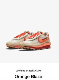 BNIB - Nike LDWaffle x sacai x CLOT Orange Blaze (US 9.5 / UK8.5 / EUR 43)