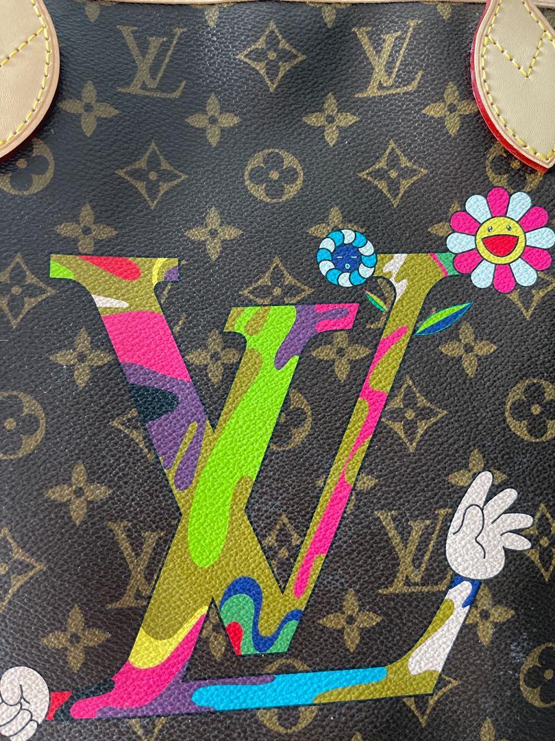 Louis Vuitton Limited Edition Takashi Murakami MOCA Monogram Hands Neverfull  MM Bag - Yoogi's Closet