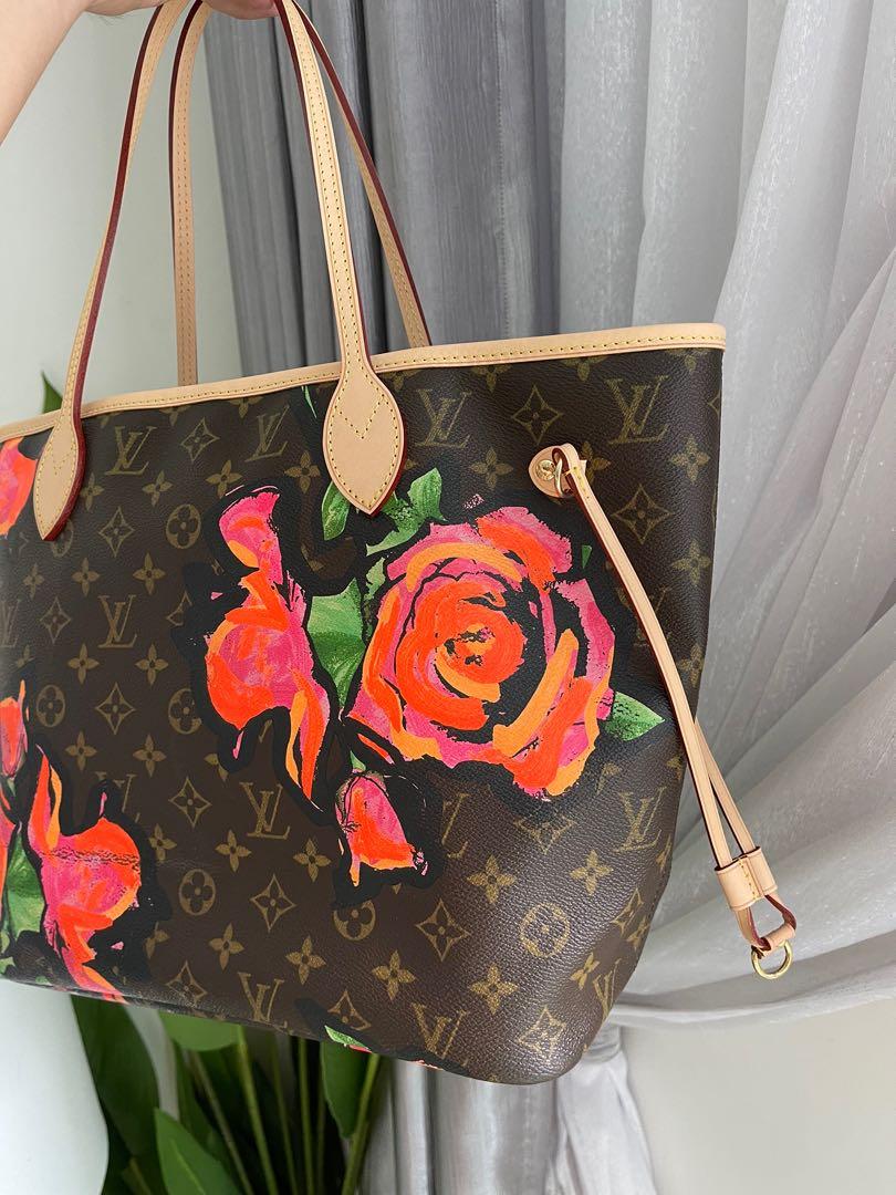 Louis Vuitton Neverfull mm Stephen Sprouse Roses Limited Edition