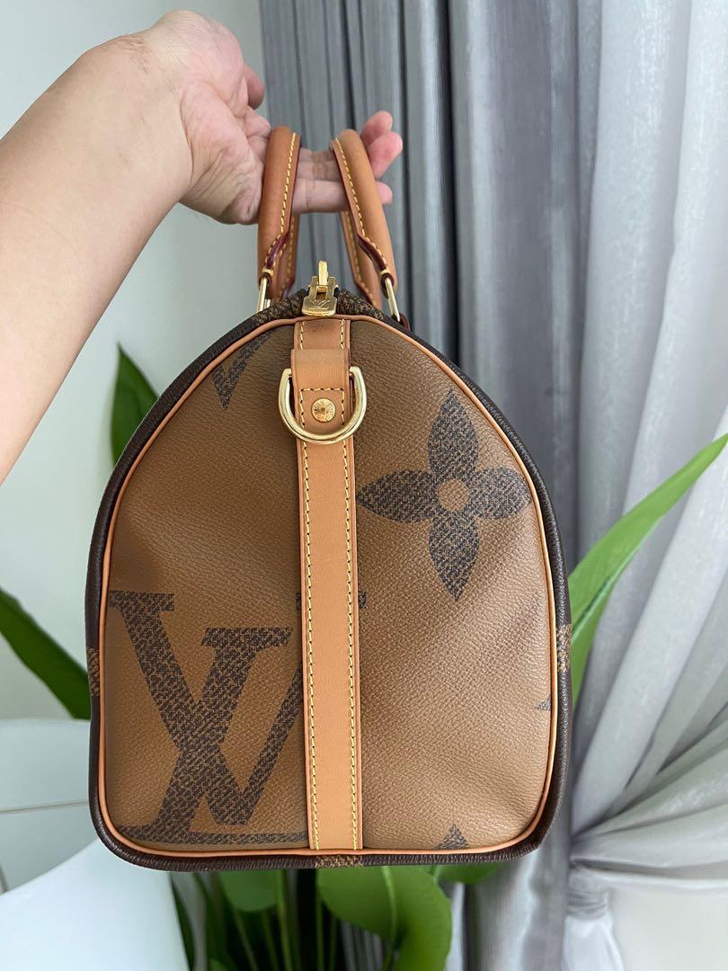 Louis Vuitton Speedy Bandouliere Bag Reverse Monogram Giant 30
