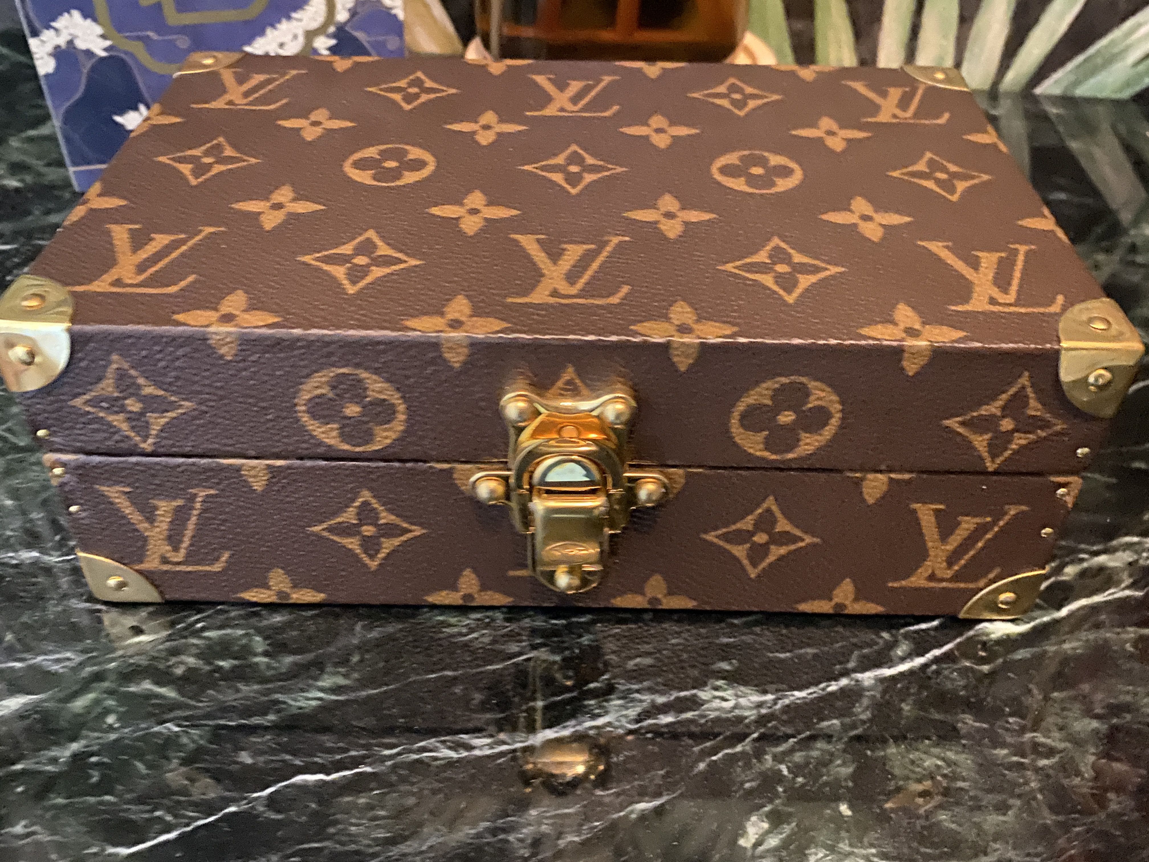 Louis Vuitton Since 1854 Trunk, Custom Pink and Grey, New in Box CMA001