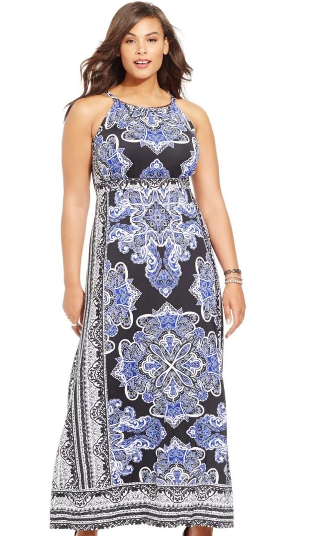 Macy's inc plus sales size maxi dresses