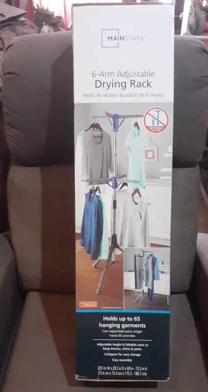 MAINSTAYS 6 arm adjustable drying rack
