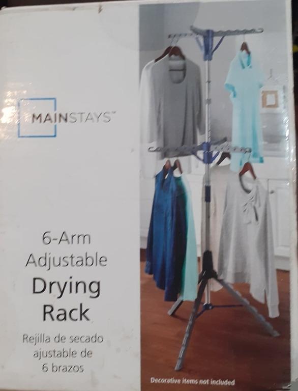Mainstays 6 arm adjustable drying rack 2025