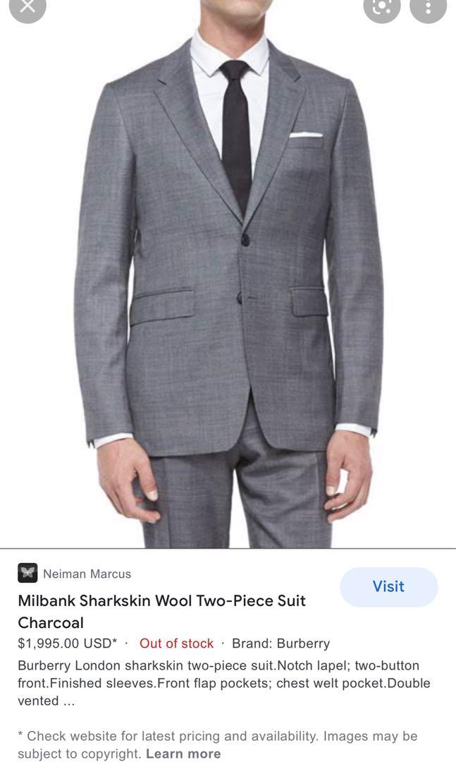 Milbank travel Burberry suit set 