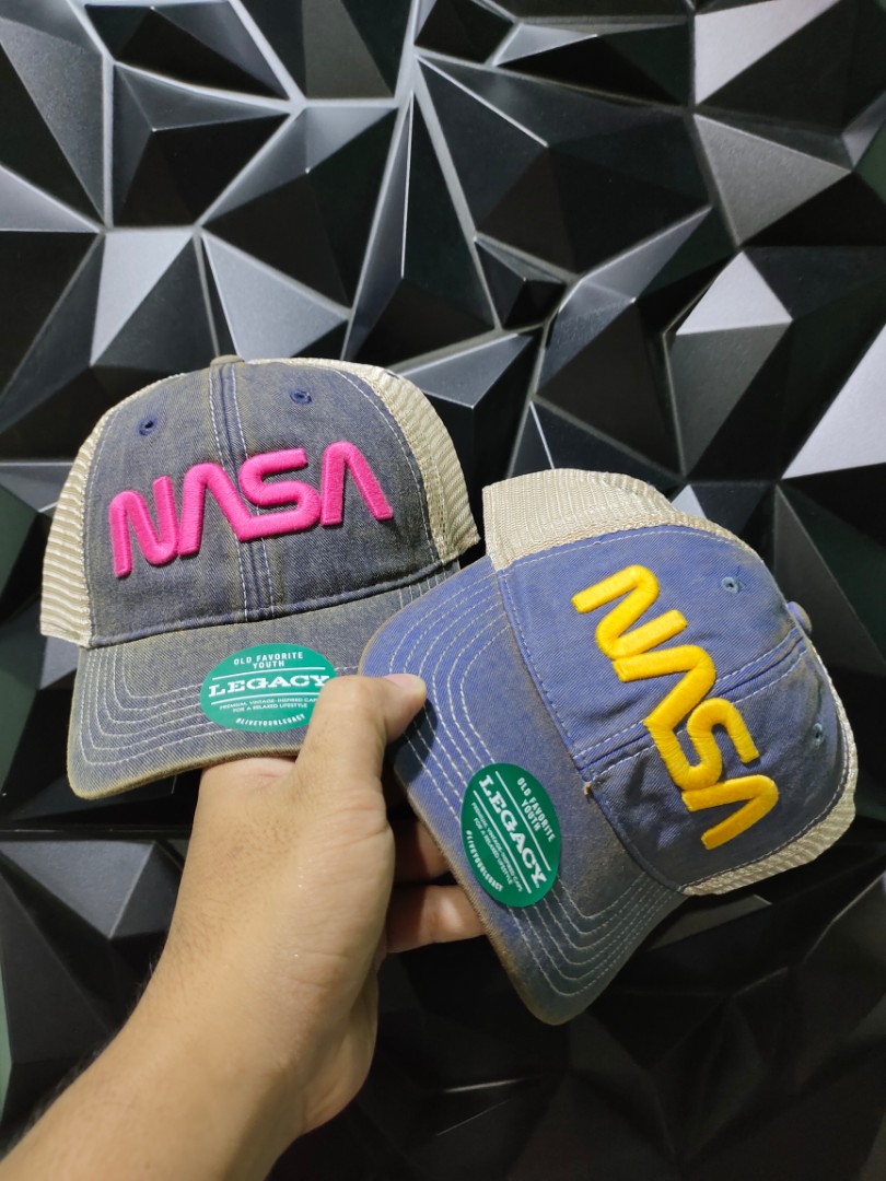 NASA TRUCKER HAT BY LEGACY 92 YS, Men's Fashion, Watches & Accessories,  Caps & Hats on Carousell
