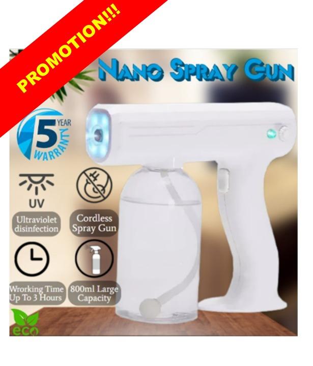 NEW NANO SPRAY GUN SANITIZER RECHARGABLE DISINFECTION SPRAYER TEST NANO