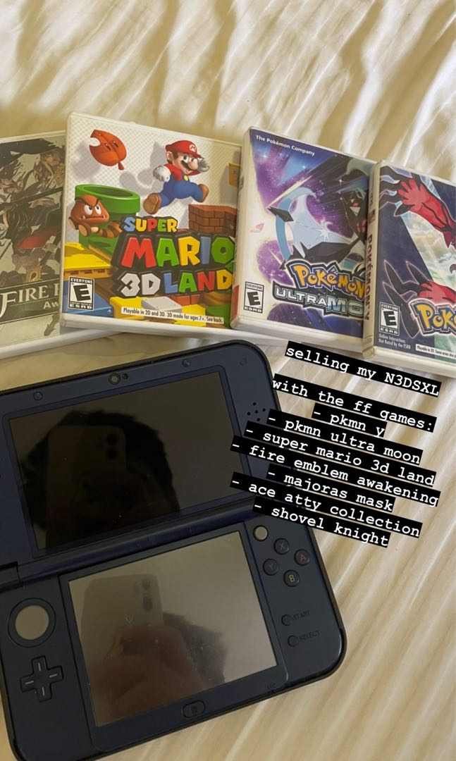 Nintendo New 3DS XL with games (physical and installed), Video Gaming