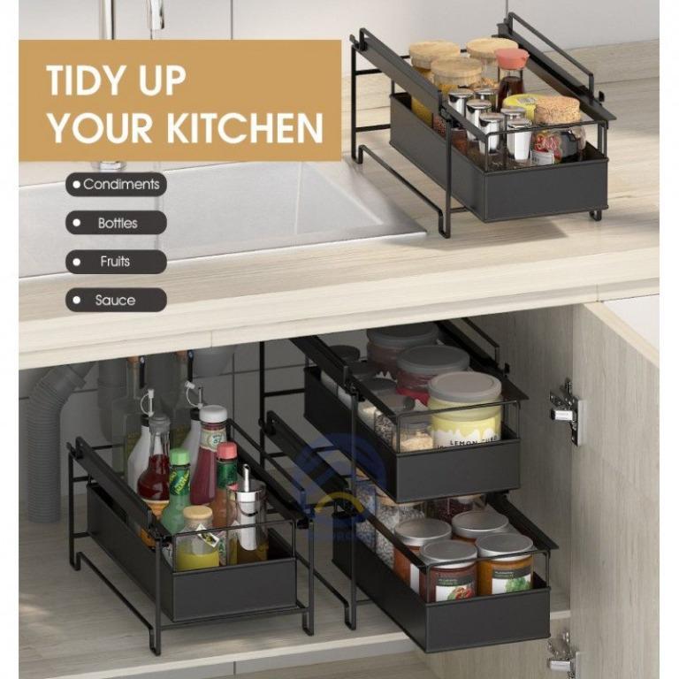 Odoroko Stackable Drawer Rack Pull Out Storage Drawer Stackable Design ...