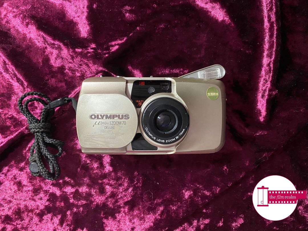 OLYMPUS MJU ZOOM 70 DELUXE FILM CAMERA, Photography, Cameras on Carousell