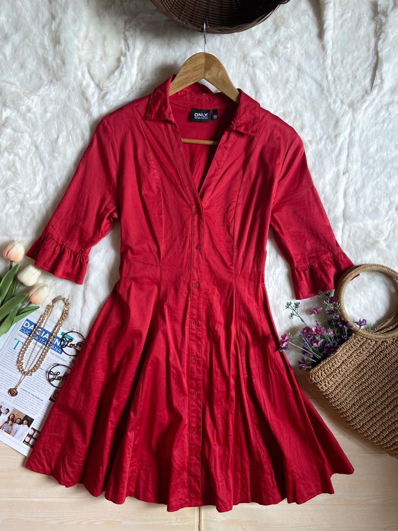 Only red dress sale