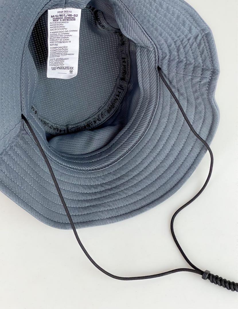 Original Under Armour Men's UA Iso-Chill ArmourVent™ Bucket Hat Size M/L -  Gray, Men's Fashion, Watches & Accessories, Caps & Hats on Carousell