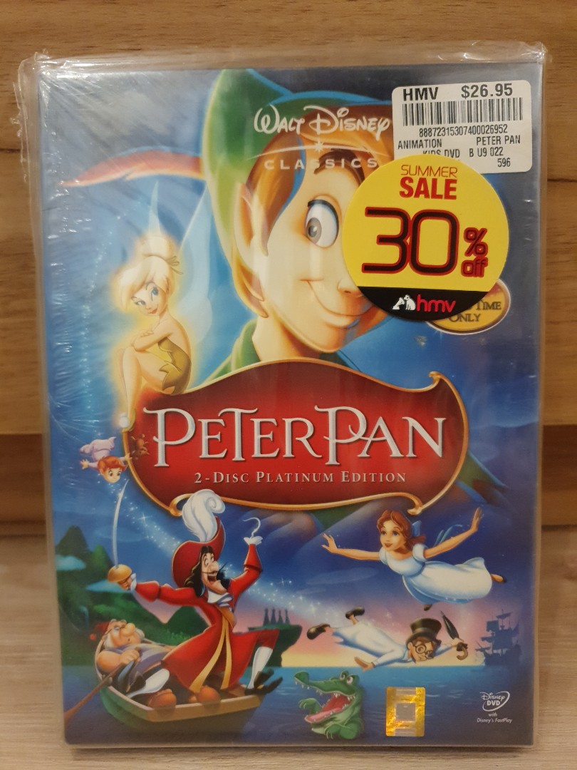 Peter Pan - Platinum Edition DVD - Walt Disney, Hobbies & Toys, Music ...