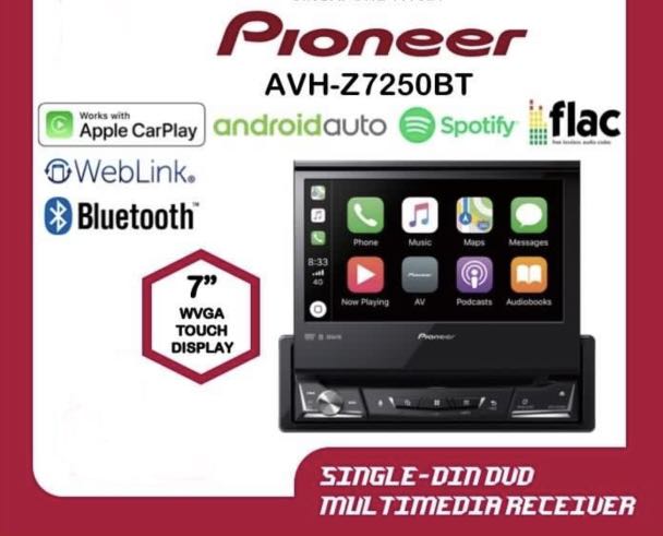 Pioneer AVH-Z7250BT (Single Din) Multimedia Receiver Free Pioneer Tv Tuner  GEX-2850DVB2, Car Accessories, Accessories on Carousell
