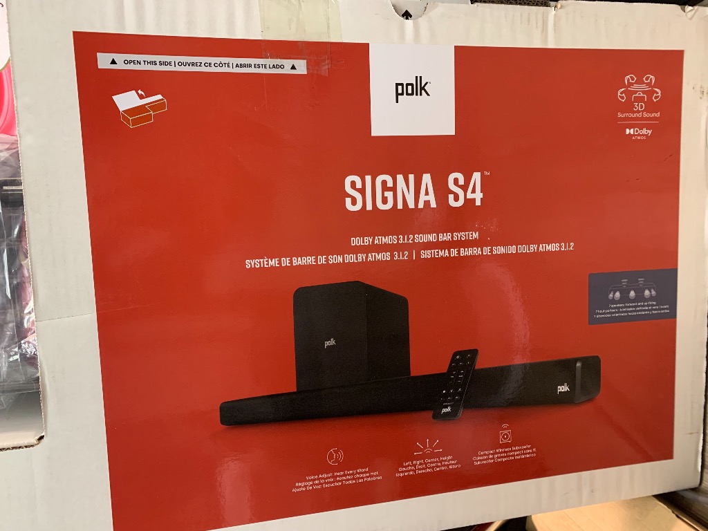 （全新行貨）Polk Audio Signa S4 Soundbar, 音響器材, Soundbar