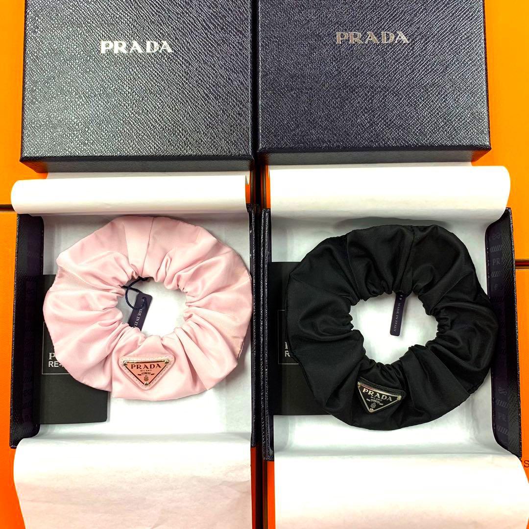 Prada ⬛️100%New ⬛️ 髮圈Hair Scrunchie Hair Tie Hair