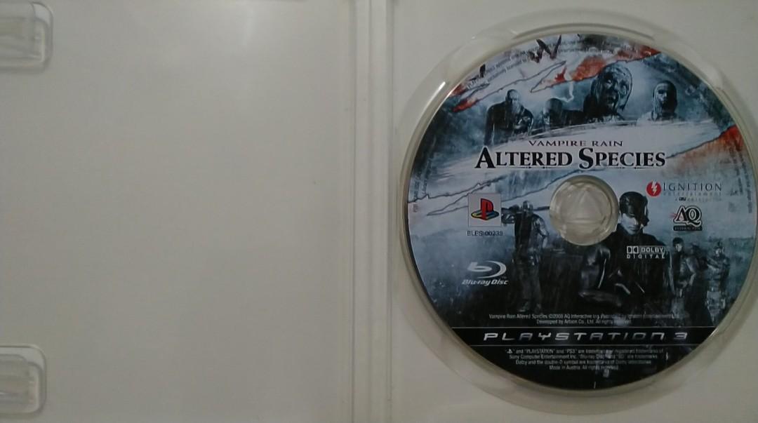 PS3 PlayStation 3 Game Vampire Rain Altered Species, Video Gaming, Video Games, PlayStation on