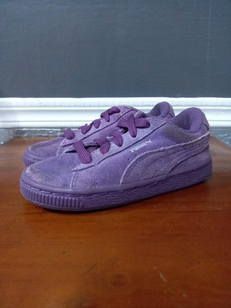 Puma suede discount purple kids
