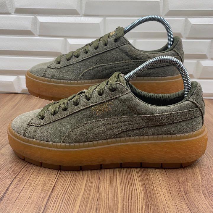 Puma platform trace olive hot sale night