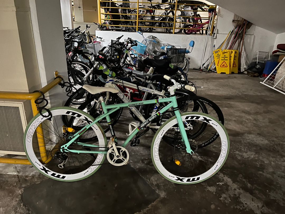 Road Bike Mint Green Sports Equipment Bicycles Parts