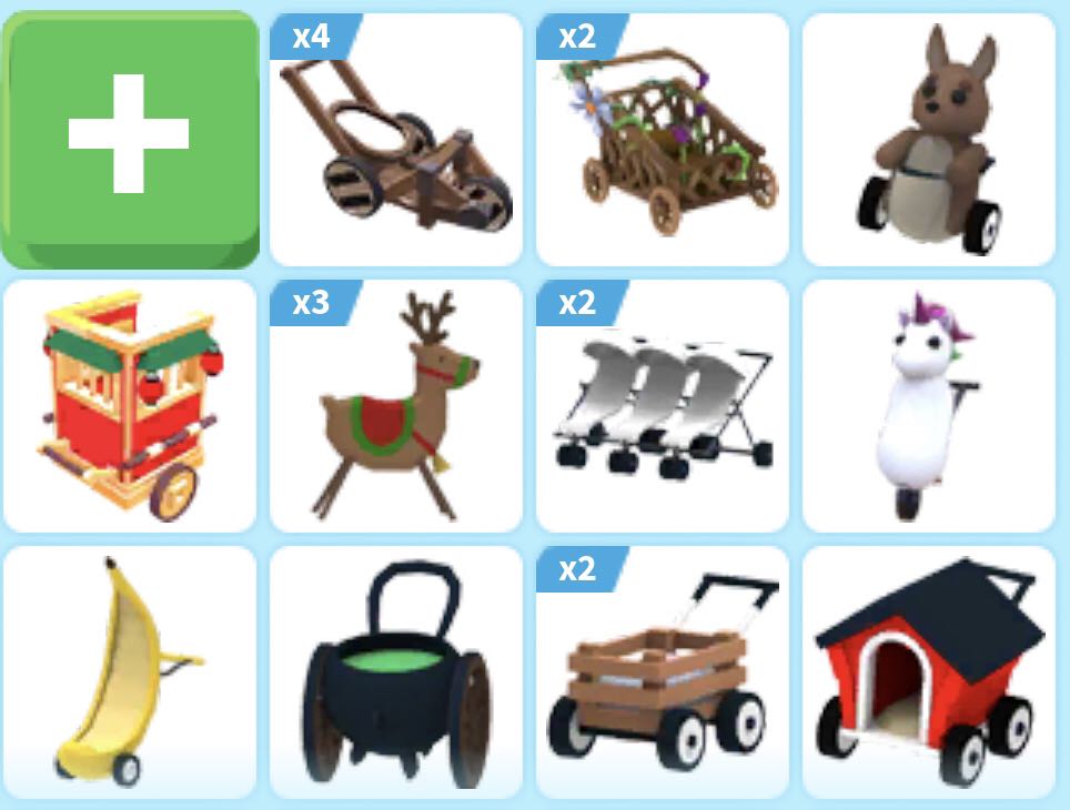 Roblox adopt me baby stroller (selfbid), 其他, 其他 Carousell