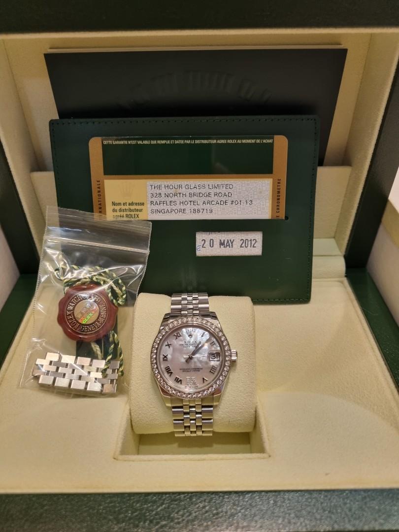 Rolex Datejust 31 Mother Pearl Diamond Jubilee Luxury Watches on
