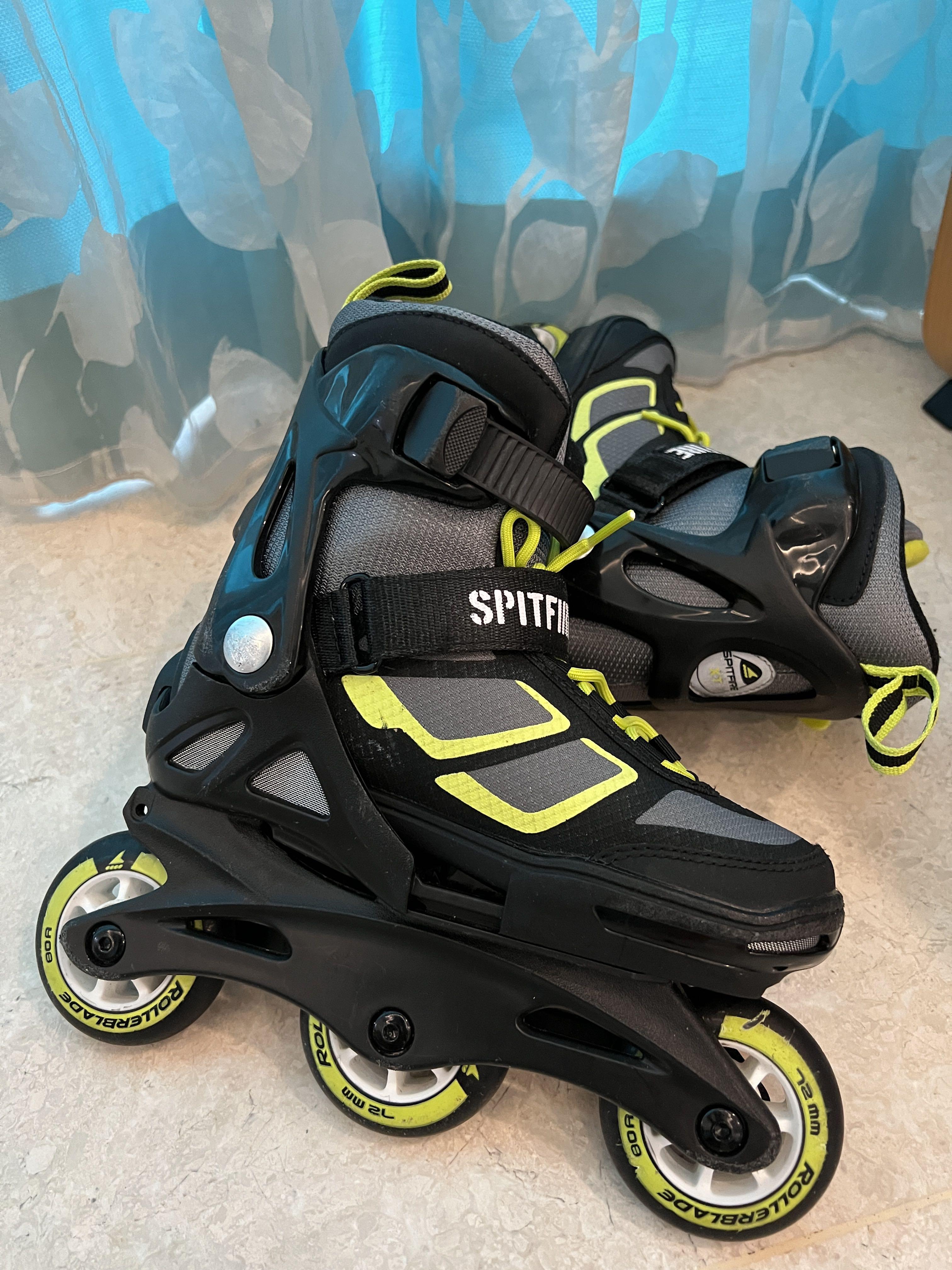 Rollerblade Spitfire XT Boy's Adjustable Inline Skate, Sports Equipment