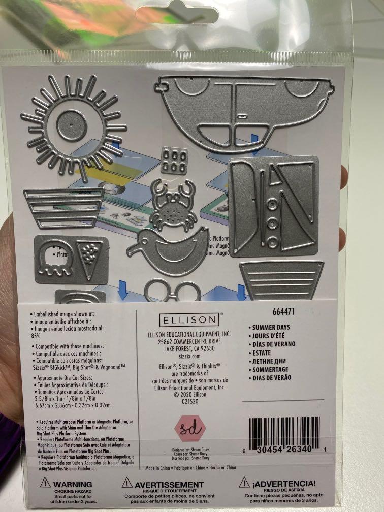 Sizzix thinlits diecut （分類：工藝用品及工具）位於 Hong Kong。 由 jojochow520 提交（商品編號 1146142257，圖片 2）。簡介： 全新 sizzix thinlits 刀模 大埔交收。