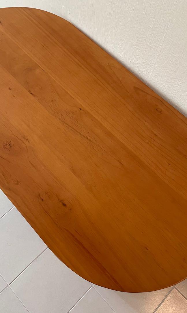 Solid Wood Table (Category: Tables & Sets) located in Johor Bahru. Submitted by whaatsgood (Listing ID 1146005374, Image 2). Description: Dimension : (L) 120cm x (W) 60cm x (H) 75cm Solid Wood Table (Table only) Easy to clean with a simple wipe with towel or cloth. Suitable for work place table, study table - can fit 2 people .