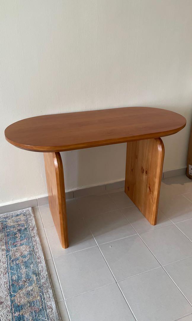 Solid Wood Table (Category: Tables & Sets) located in Johor Bahru. Submitted by whaatsgood (Listing ID 1146005374, Image 1). Description: Dimension : (L) 120cm x (W) 60cm x (H) 75cm Solid Wood Table (Table only) Easy to clean with a simple wipe with towel or cloth. Suitable for work place table, study table - can fit 2 people .