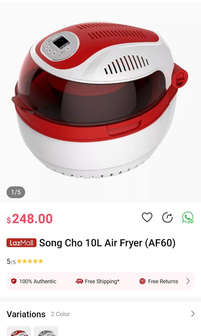 Song cho 10L multifunctuonal air fryer, TV & Home Appliances, Kitchen
