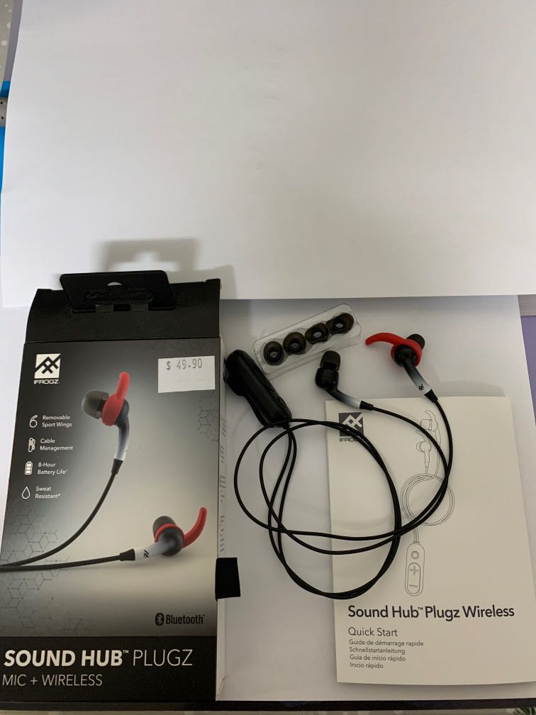 Sound Hub Plugz Wireless earbuds Audio Headphones Headsets on
