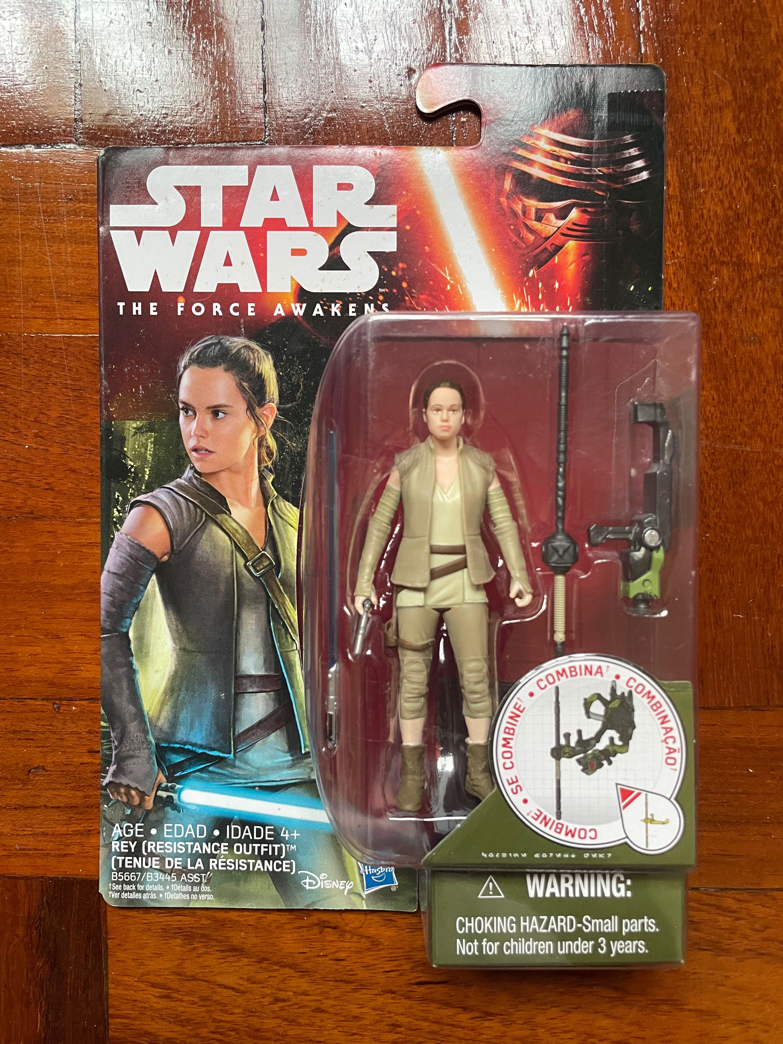 Star Wars Rey (Resistance Outfit) The Force Awakens MOSC, Hobbies & Toys,  Collectibles & Memorabilia, Fan Merchandise on Carousell