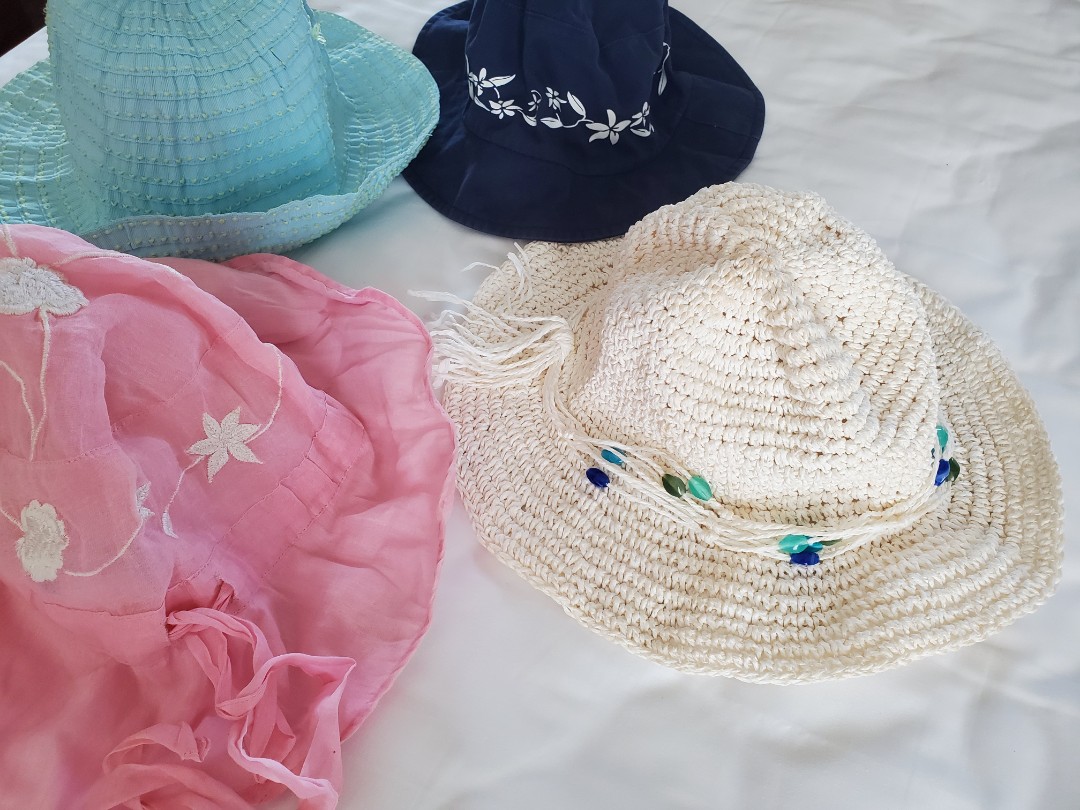3 Summer Hats 140k, Fesyen Wanita 
